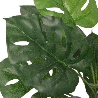 Kunstplant met pot monstera 45 cm groen 2