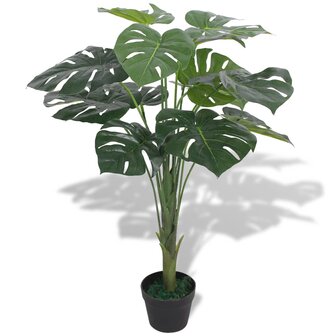 Kunst monstera plant met pot 70 cm groen 1