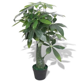 Kunst watercacao plant met pot 85 cm groen 1