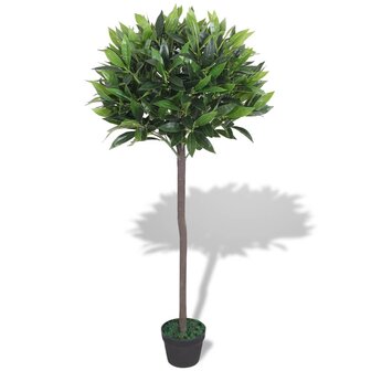 Kunst laurierboom plant met pot 125 cm groen 1