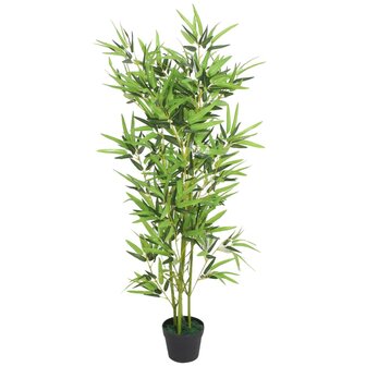 Kunstplant met pot bamboe 120 cm groen 1