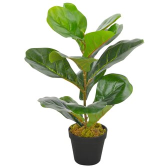 Kunstplant met pot vioolbladplant 45 cm groen 1