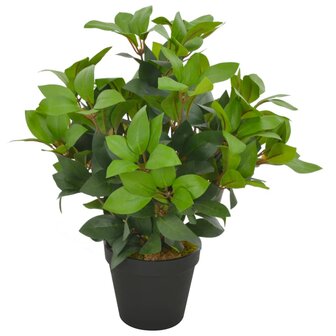 Kunstplant met pot laurierboom 40 cm groen 1