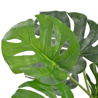 Kunstplant met pot monstera 100 cm groen 2