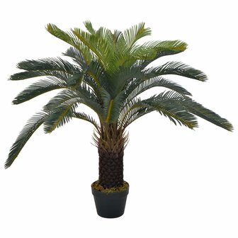 Kunstplant met pot cycaspalm 90 cm groen 1