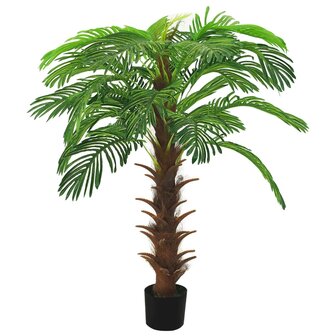 Kunstplant met pot cycaspalm 140 cm groen 1