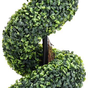 Kunstplant met pot buxus spiraal 117 cm groen 3