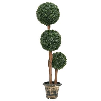 Kunstplant met pot buxus bolvorming 119 cm groen 1