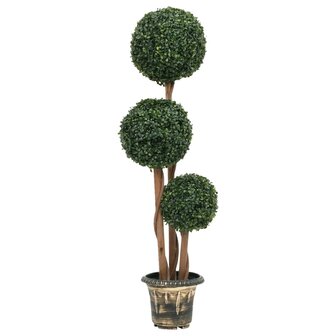 Kunstplant met pot buxus bolvorming 119 cm groen 2