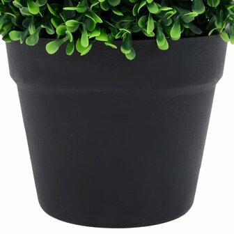 Kunstplanten met pot 2 st buxus bolvorming 27 cm groen 5