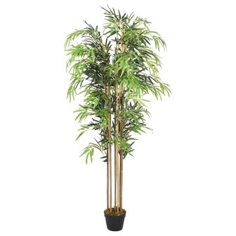 Kunstplant bamboe 730 bladeren 120 cm groen 1