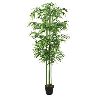 Kunstplant bamboe 384 bladeren 120 cm groen 1