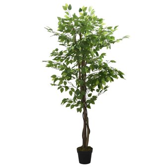 Kunstplant ficus 378 bladeren 80 cm groen 1