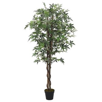 Kunstplant esdoornboom 224 bladeren 80 cm groen 1