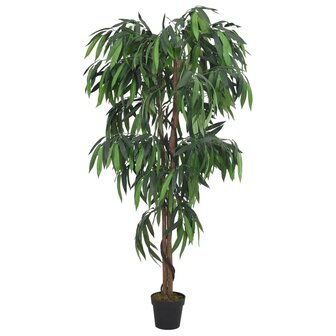 Kunstplant mangoboom 300 bladeren 80 cm groen 2