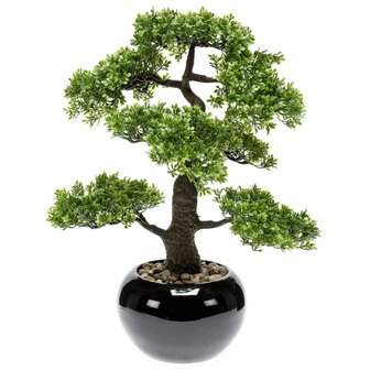 Emerald Kunstplant mini bonsai ficus groen 47 cm 420006 2