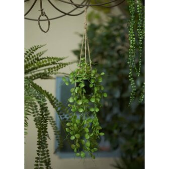 Emerald Kunstplant hangend in pot lantaarnplant 50 cm 1