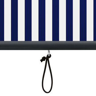 Rolgordijn voor buiten 60x250 cm blauw en wit 7