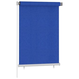 Rolgordijn voor buiten 100x140 cm HDPE blauw 2