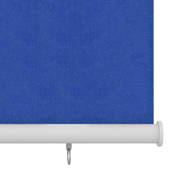 Rolgordijn voor buiten 120x140 cm HDPE blauw 4