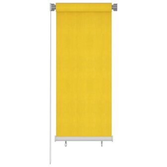 Rolgordijn voor buiten 60x140 cm HDPE geel 1