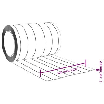 Deurgordijn 300x2,6 mm 25 m PVC transparant 7