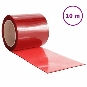 Deurgordijn 200x1,6 mm 10 m PVC rood 2