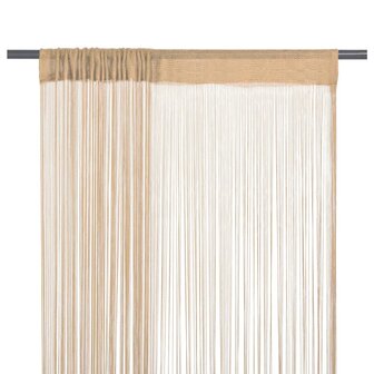 Draadgordijnen 100x250 cm beige 2 st 1