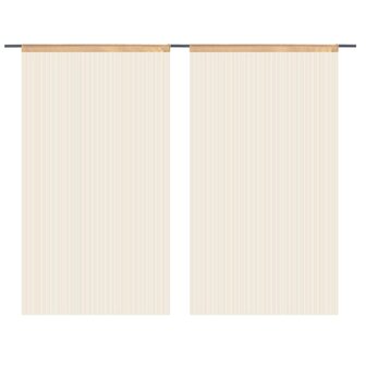 Draadgordijnen 100x250 cm beige 2 st 2