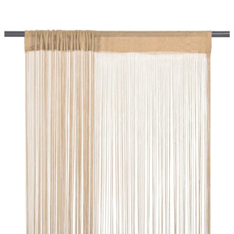 Draadgordijnen 140x250 cm beige 2 st 1