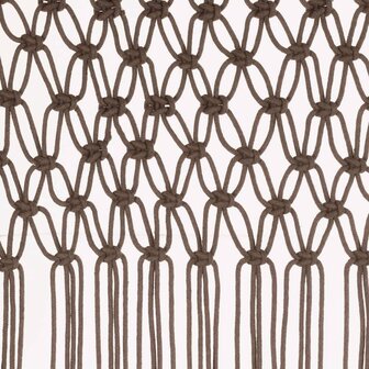 Gordijn macram&eacute; 140x240 cm katoen taupe 4