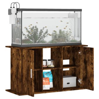 Aquariumstandaard 101x41x58 cm bewerkt hout gerookt eikenkleur 4