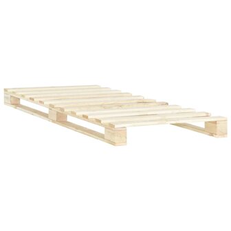 Bedframe pallet massief grenenhout 100x200 cm 2