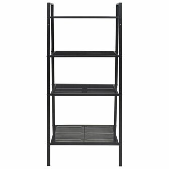 Ladder boekenkast 4 schappen metaal zwart 2