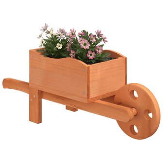 Plantenbakken kruiwagen 2 st 47x15x19 cm massief vurenhout 3