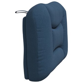 Hoofdbordkussen 80 cm stof blauw 6