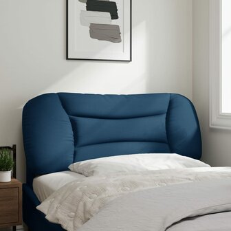 Hoofdbordkussen 100 cm stof blauw 3