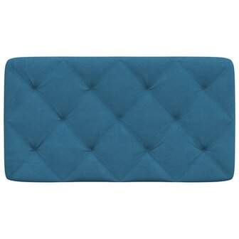 Hoofdbordkussen 90 cm fluweel blauw 5