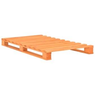 Bedframe pallet massief grenenhout bruin 90x200 cm 2