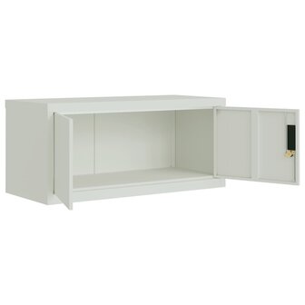 Archiefkast 90x40x110 cm staal lichtgrijs 5