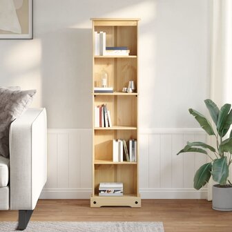 Boekenkast Corona 46x20x170 cm massief grenenhout 3