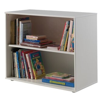 Vipack Boekenkast Pino met 2 lades hout wit 2