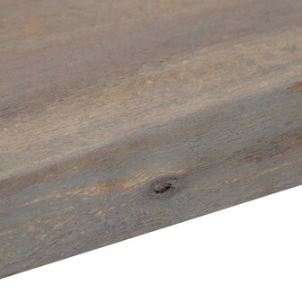 Wandtafel 115x35x76 cm massief acaciahout en ijzer grijs 5