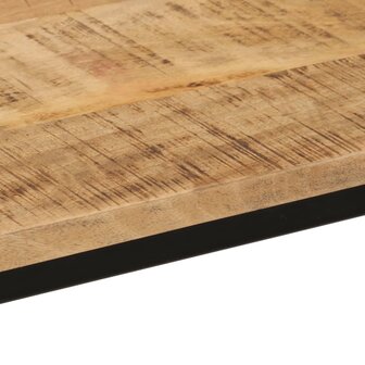 Wandtafel 110x30x75 cm massief ruw mangohout en ijzer 5