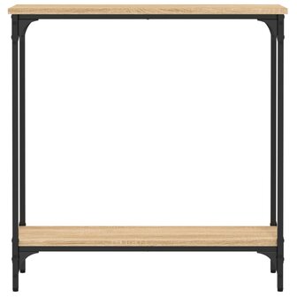 Wandtafel 75x22,5x75 cm bewerkt hout sonoma eikenkleurig 4