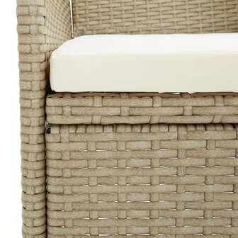 3-delige Bistroset poly rattan en gehard glas beige 12