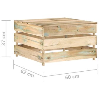 2-delige Loungeset pallet ge&iuml;mpregneerd grenenhout 8