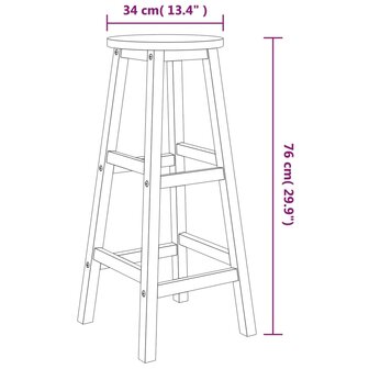 3-delige Barset massief acaciahout 7