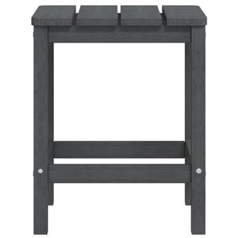 Tuinstoel Adirondack met voetenbank tafel HDPE antracietkleurig 6