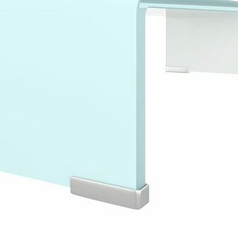 TV-meubel/monitorverhoger 60x25x11 cm glas groen groen 5